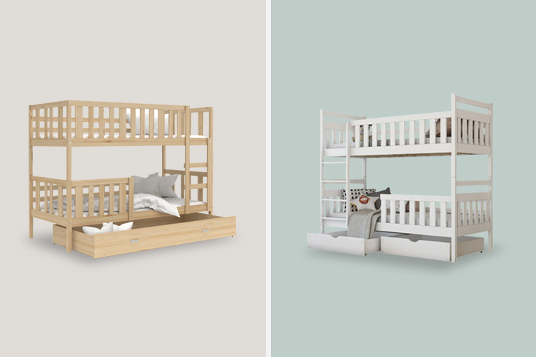 Literas de madera natural