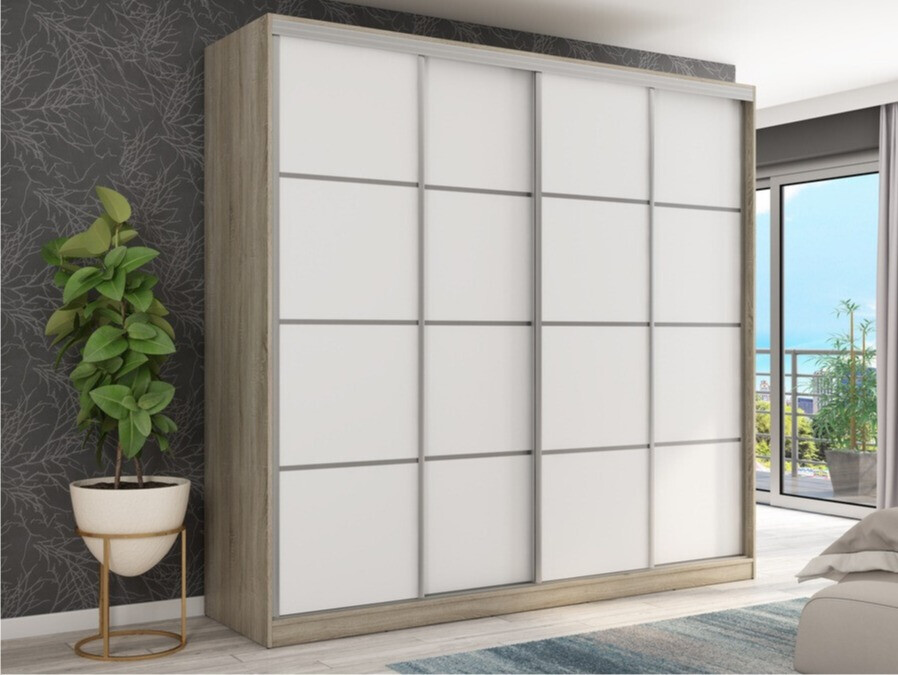 Armario Lexington 149 (Roble Sonoma + Blanco) Muebles de salón Muebles.es