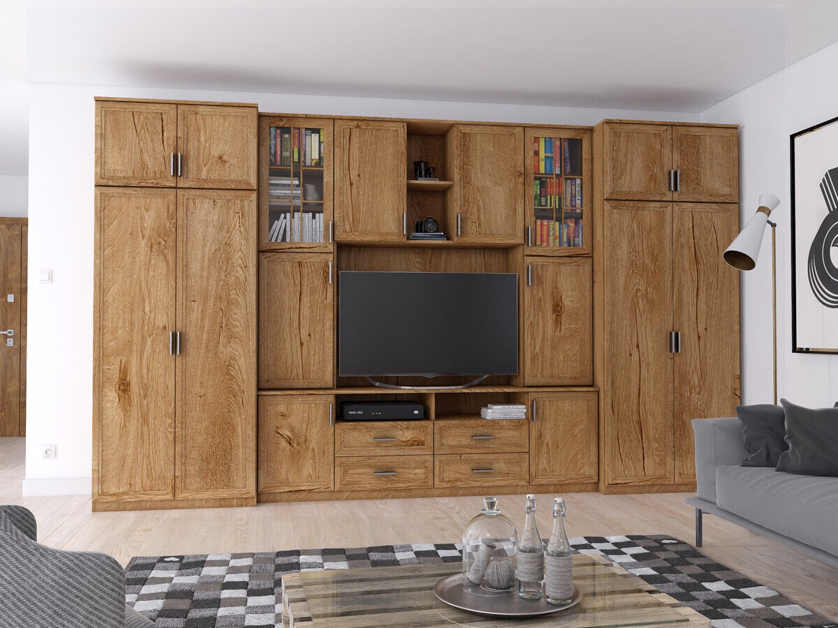Módulo de salón Lexington 161 (Lefkas roble) Muebles de salón Muebles.es