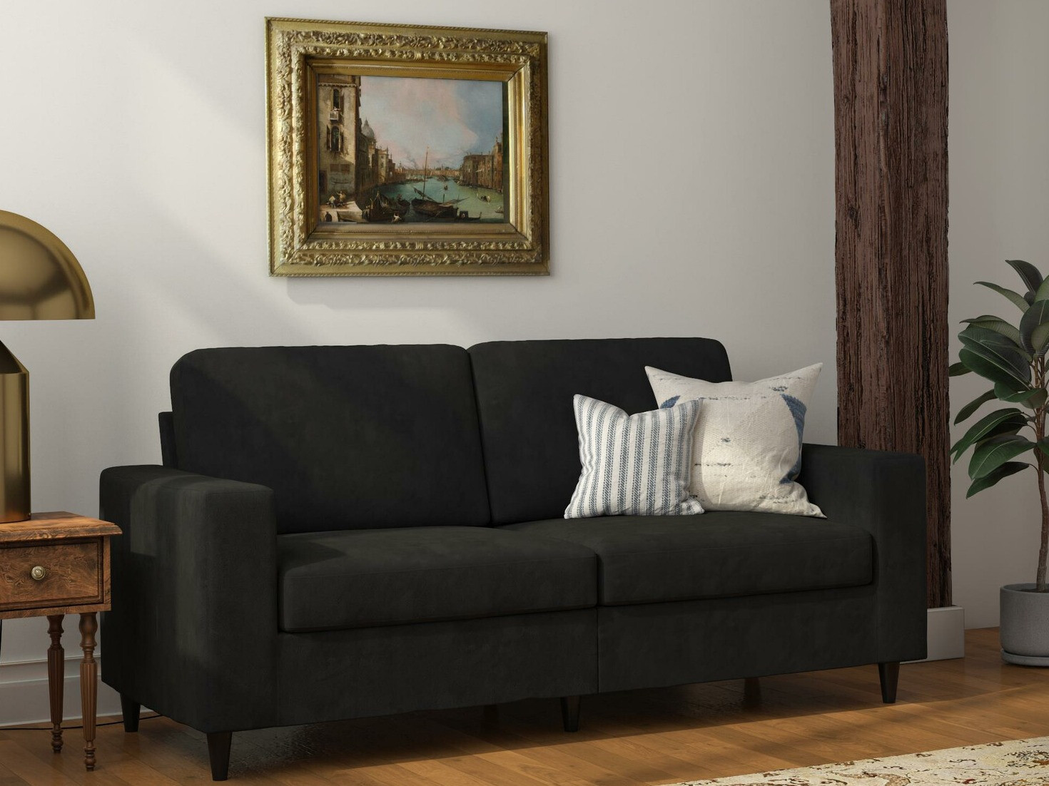 Sofá Tulsa 444 (Negro) Muebles de salón Muebles.es